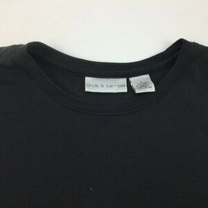 Croft & Barrow Womens Black Short Sleeve Crew Neck Shirt Size Large